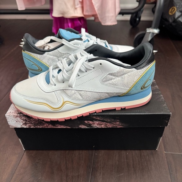 NWT Reebok Classic Leather x Street Fighter White 9 - Picture 2 of 6